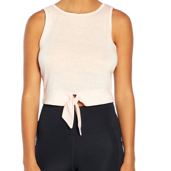 NEW IN PACKAGE- WILDFOX Darla Tie-Front Crop Tank in Blushing Bride - Picture 3 of 5